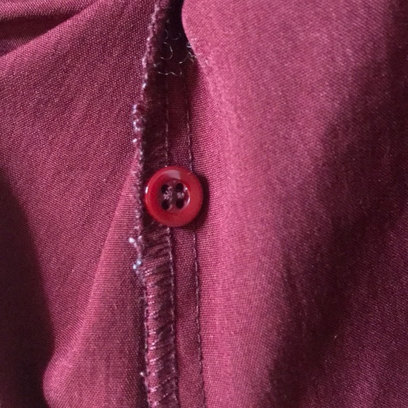 Brass Plum short sleeve burgundy blouse - Picture 5 of 6